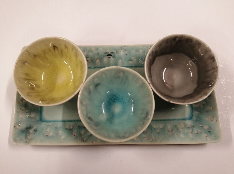 Set appetizer 4 pezzi vassoio azure medio MADEIRA Set appetizer 4 pezzi vassoio azure medio MADEIRA
