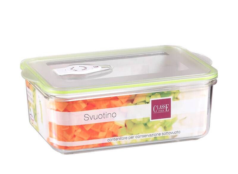 Contenitore rettangolare 1,3 Lt. per sottovuoto Svuotino Contenitore rettangolare 1,3 Lt. per sottovuoto Svuotino