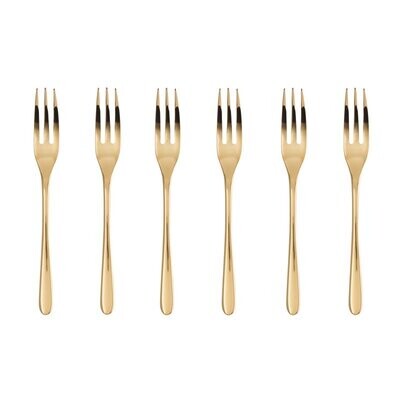 Set 6 forchettine dolce Taste PVD Gold Set 6 forchettine dolce Taste PVD Gold