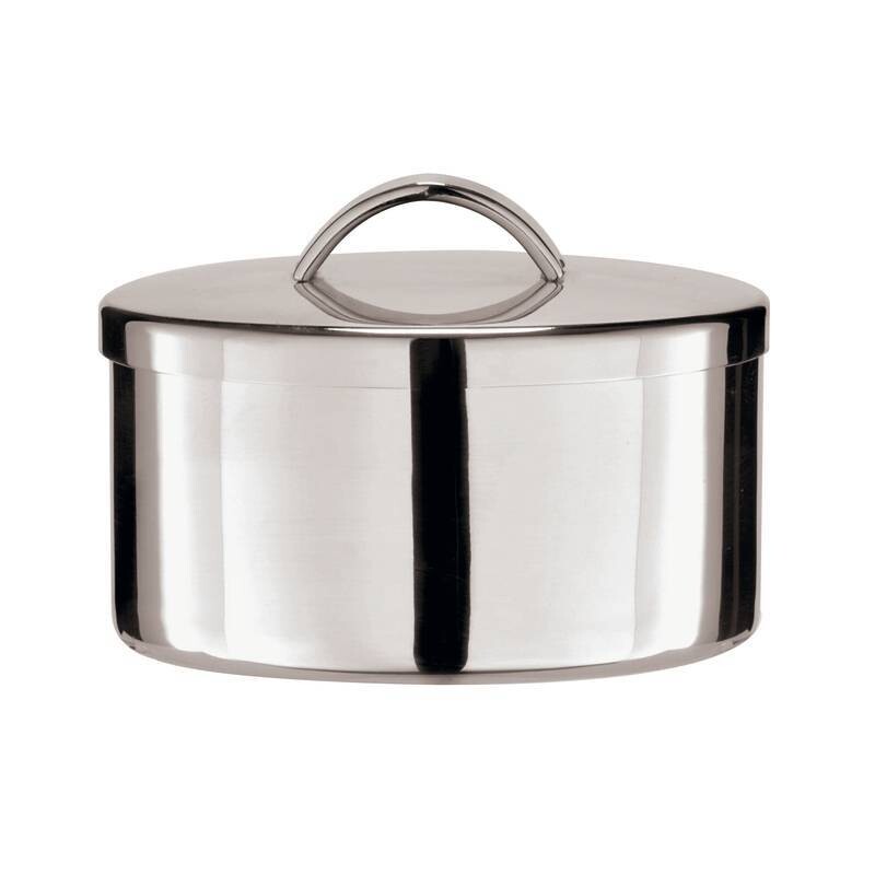 Zuccheriera con coperchio acciaio inox Krupp