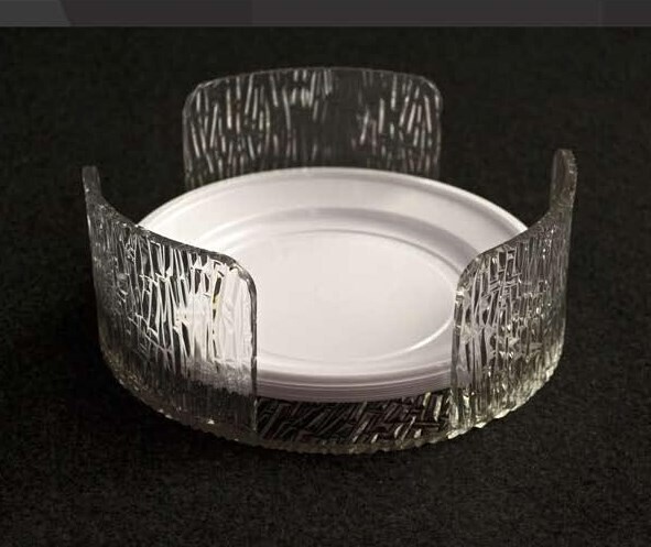 Portapiatti plexiglas xt "ghiaccio"