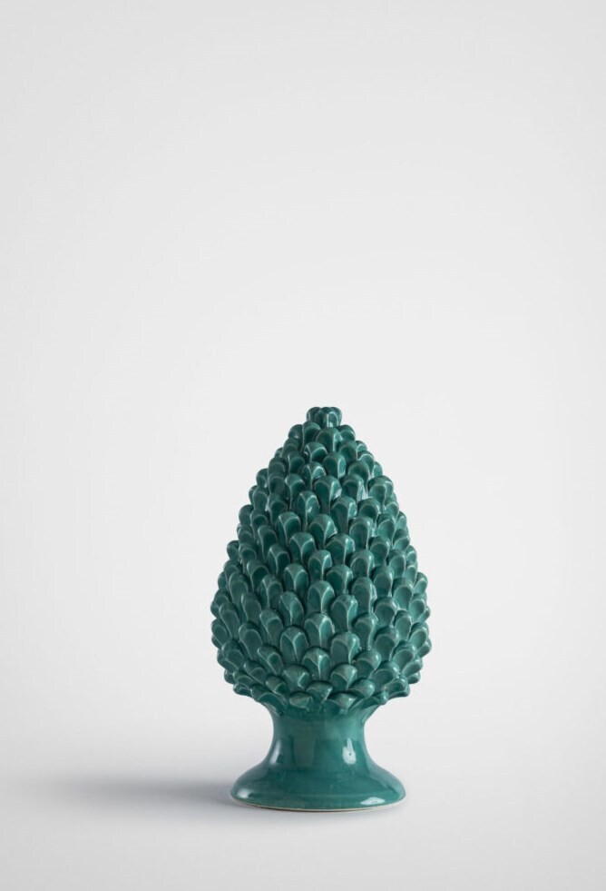 Pigna verde ramina cm. 20 Ceramica Bevilacqua