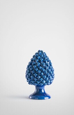 Pigna blu antico cm. 20 Ceramica Bevilacqua