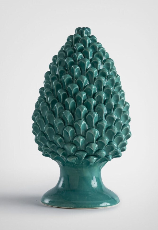 Pigna verde ramina cm. 35 Ceramica Bevilacqua