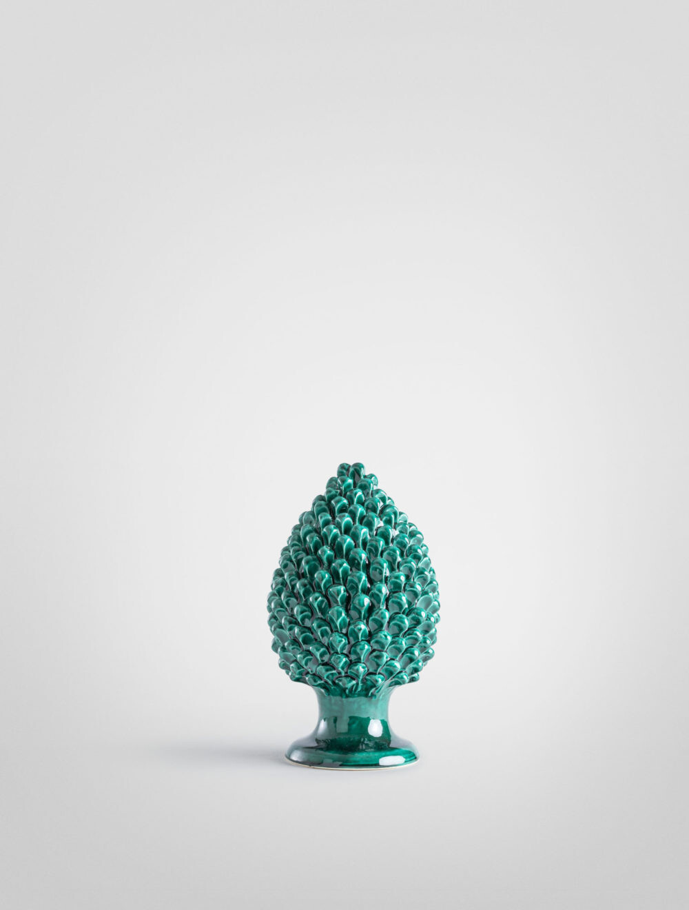 Pigna verde ramina cm. 15 Ceramica Bevilacqua
