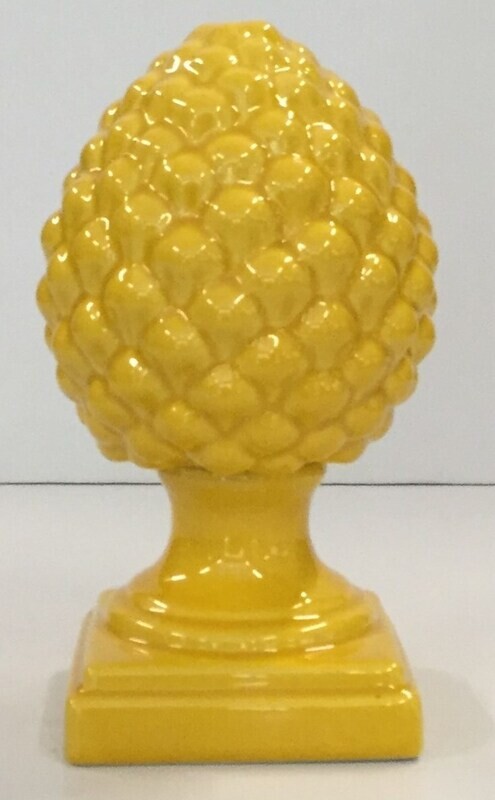 Pigna di Caltagirone giallo integrale cm.32 Ceramica Sofia Pigna di Caltagirone giallo integrale cm.32 Ceramica Sofia