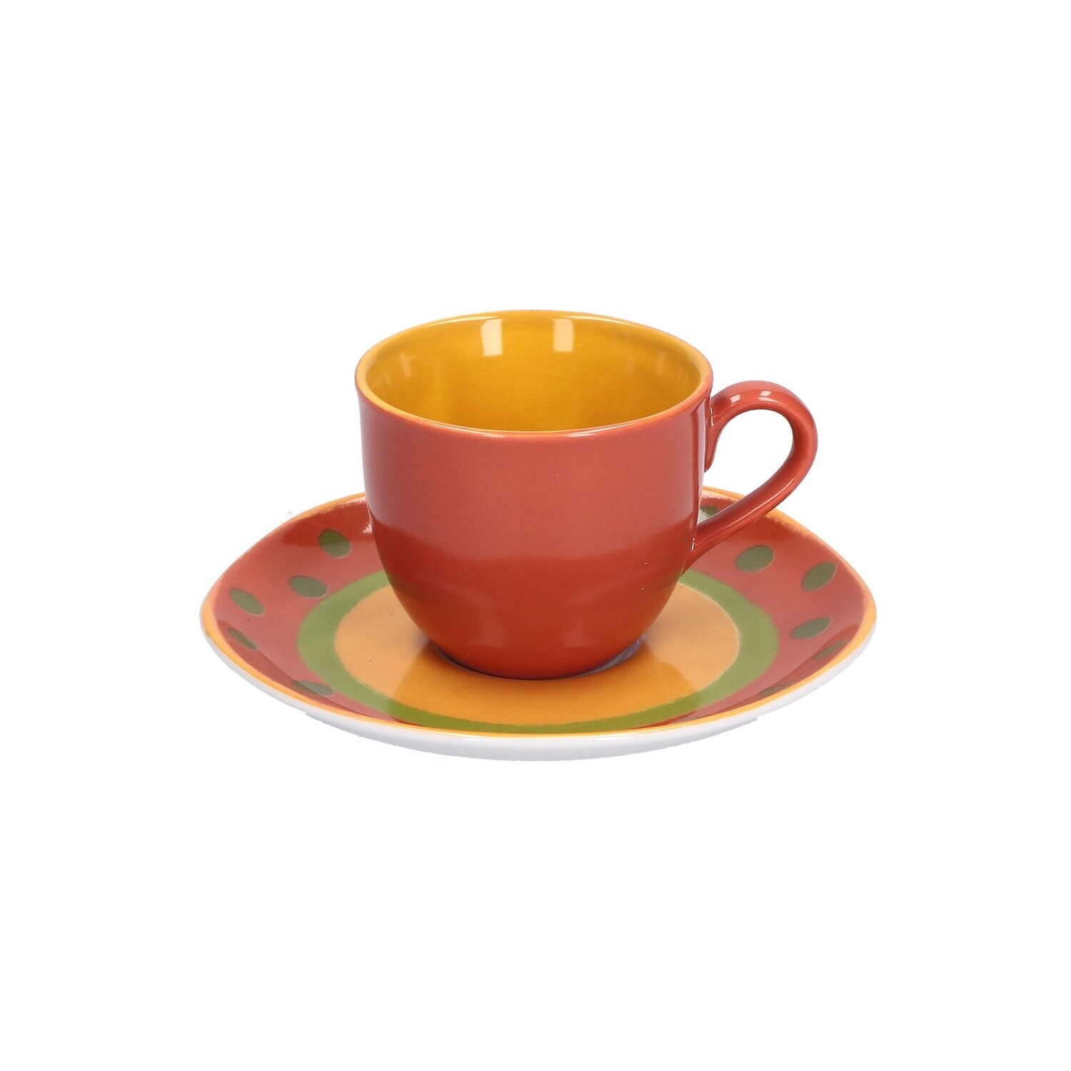 Tazza caffè con piattino 0,10 Lt Cottage rossa Tazza caffè con piattino 0,10 Lt Cottage rossa