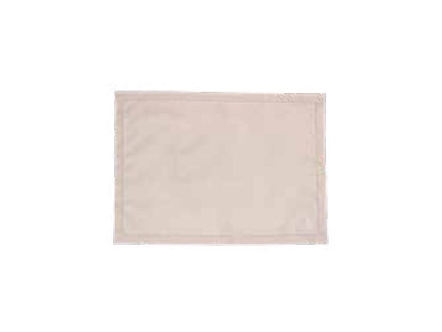 Tovaglietta rettangolare ecrù in cotone 35x47 cm. Ammanto Tovaglietta rettangolare ecrù in cotone 35x47 cm. Ammanto