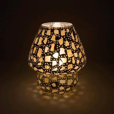 Lampada da tavolo in vetro mosaicata Colors of life h. 32 cm.