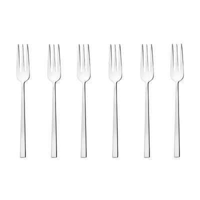 Set 6 forchette dolce Rock acciaio inox