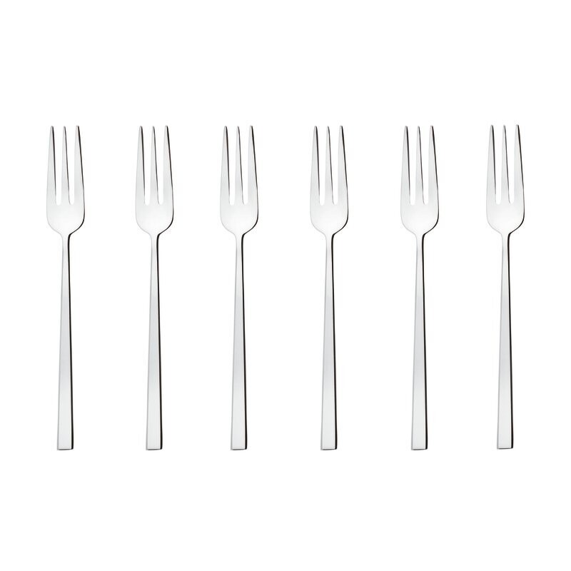 Set 6 forchette dolce Rock acciaio inox