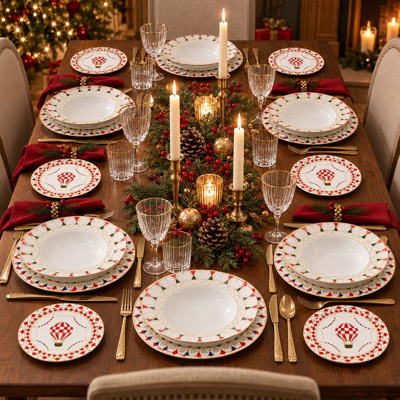 Servizio piatti 18 pz XMAS CAROUSEL