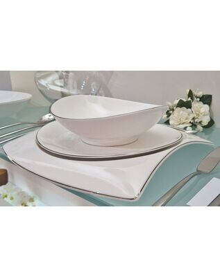 Set 3 pz. posto tavola Mikko platino in Gift Box