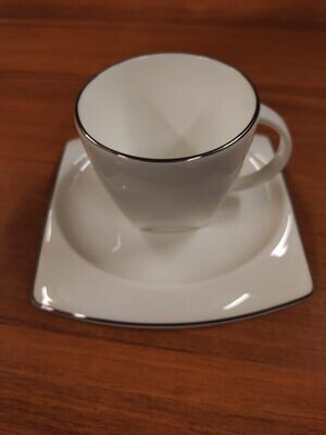 Tazza caffè c. piattino Mikko platino Tazza caffè c. piattino Mikko platino