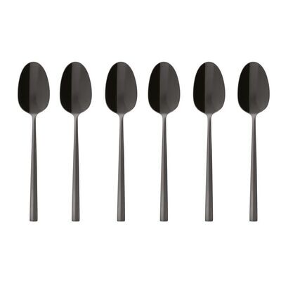 Set 6 cucchiaini moka Rock Mirror PVD 2Black