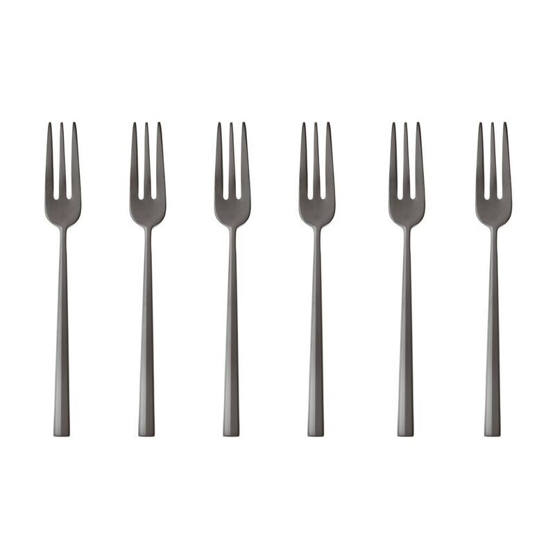 Set 6 forchettine dolce Rock Mirror PVD 2Black