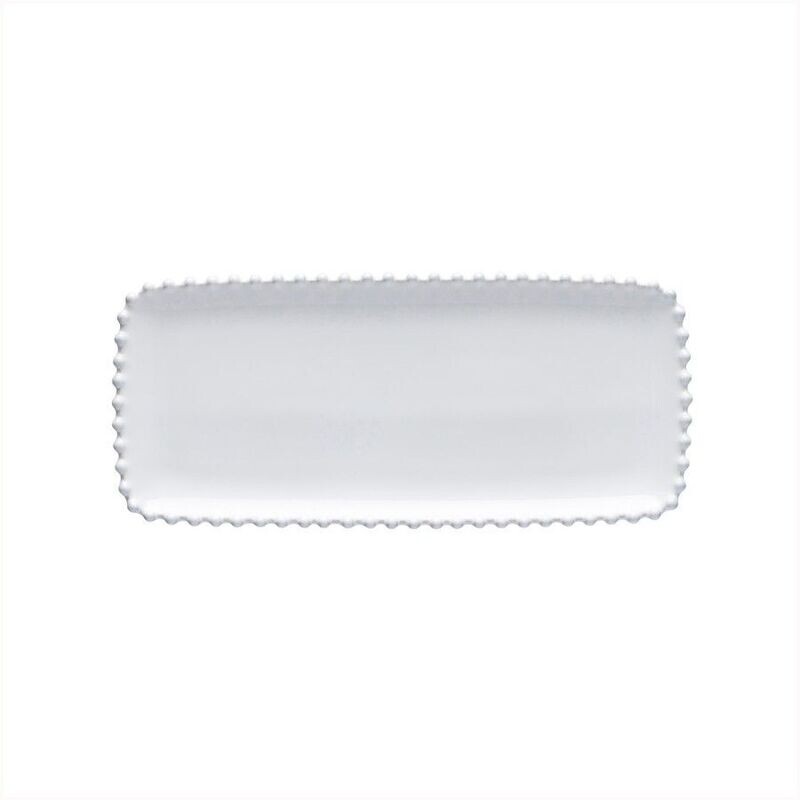 Vassoio rett. Pearl white 30x13 cm. Vassoio rett. Pearl white 30x13 cm.