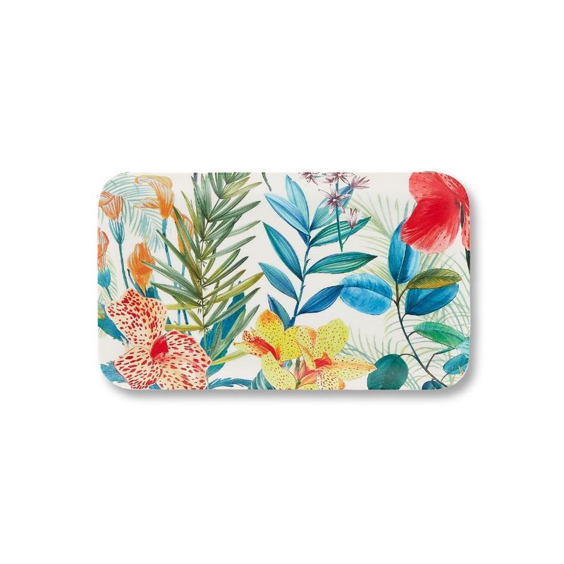 Coppia vassoi rettangolari piccoli Garden cm. 21x13