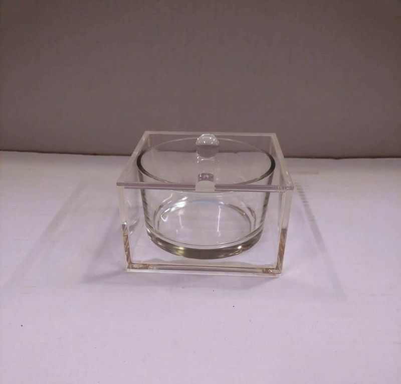 Formaggiera c. cop. plexiglas con vetro interno