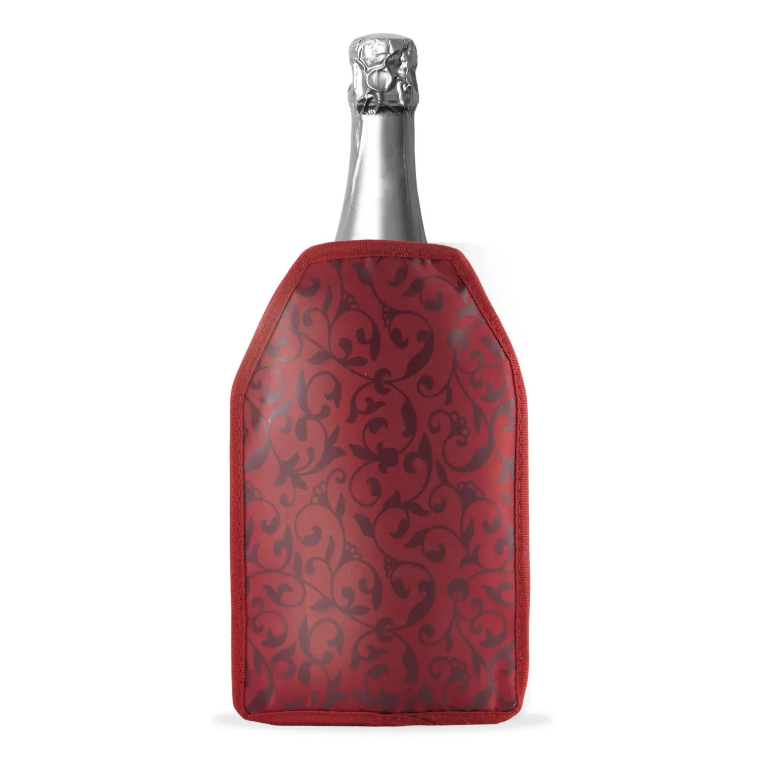 Glacette morbida raffreddabottiglie decoro damascato rosso