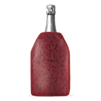 Glacette morbida raffreddabottiglie decoro damascato rosso
