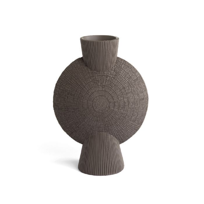 Vaso con finitura a rilievo Afrique h. cm. 43,5 Vaso con finitura a rilievo Afrique h. cm. 43,5