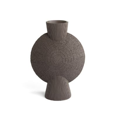 Vaso con finitura a rilievo Afrique h. cm. 43,5 Vaso con finitura a rilievo Afrique h. cm. 43,5
