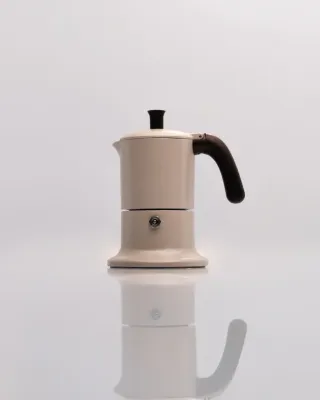 Caffettiera Coccinella beige 1 tazza induzione