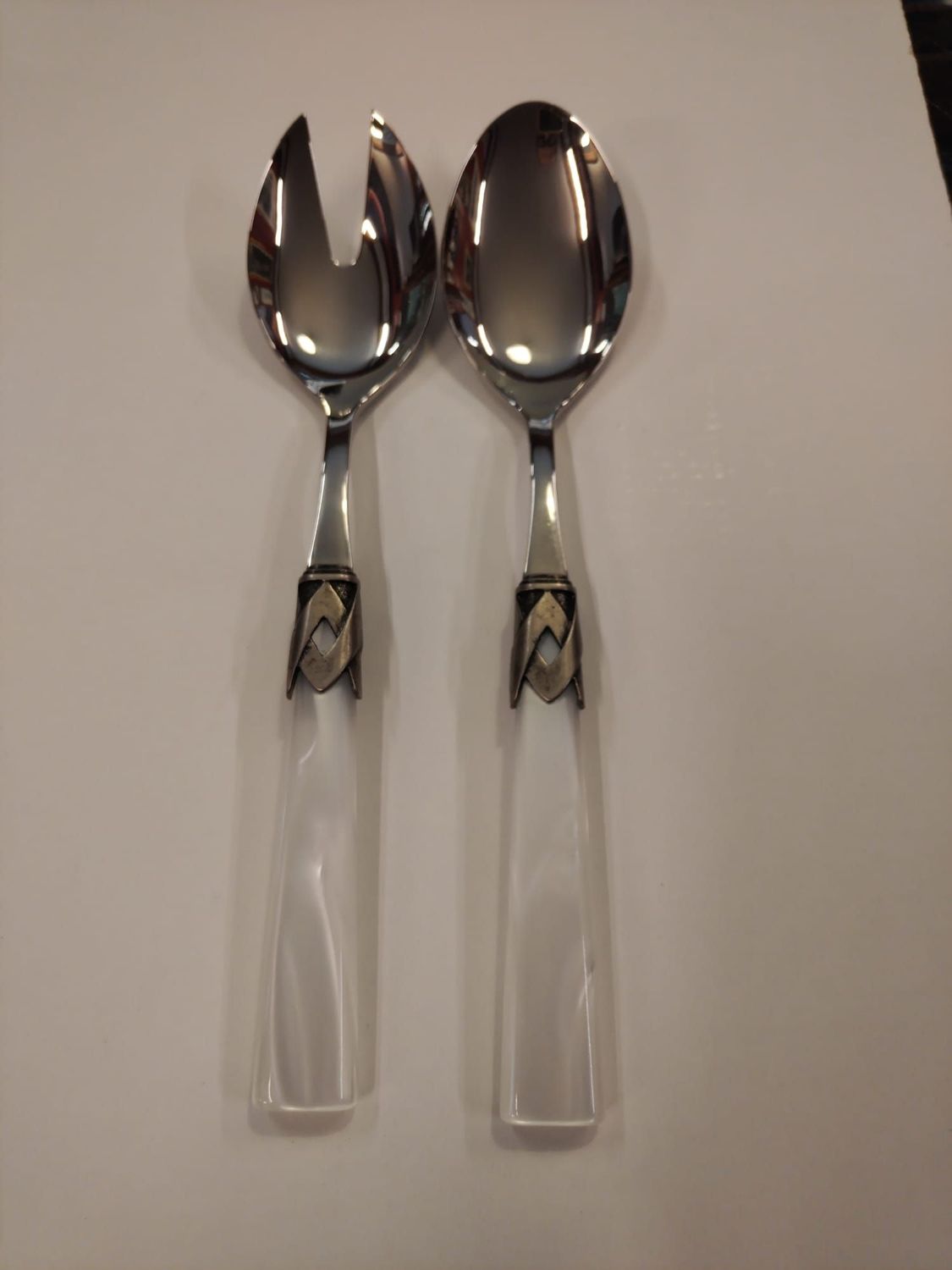 Coppia insalata capri ghiera antica bianco perlato