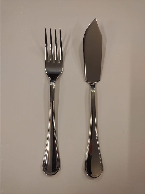 Coppia servire pesce elixir acciaio inox Coppia servire pesce elixir acciaio inox