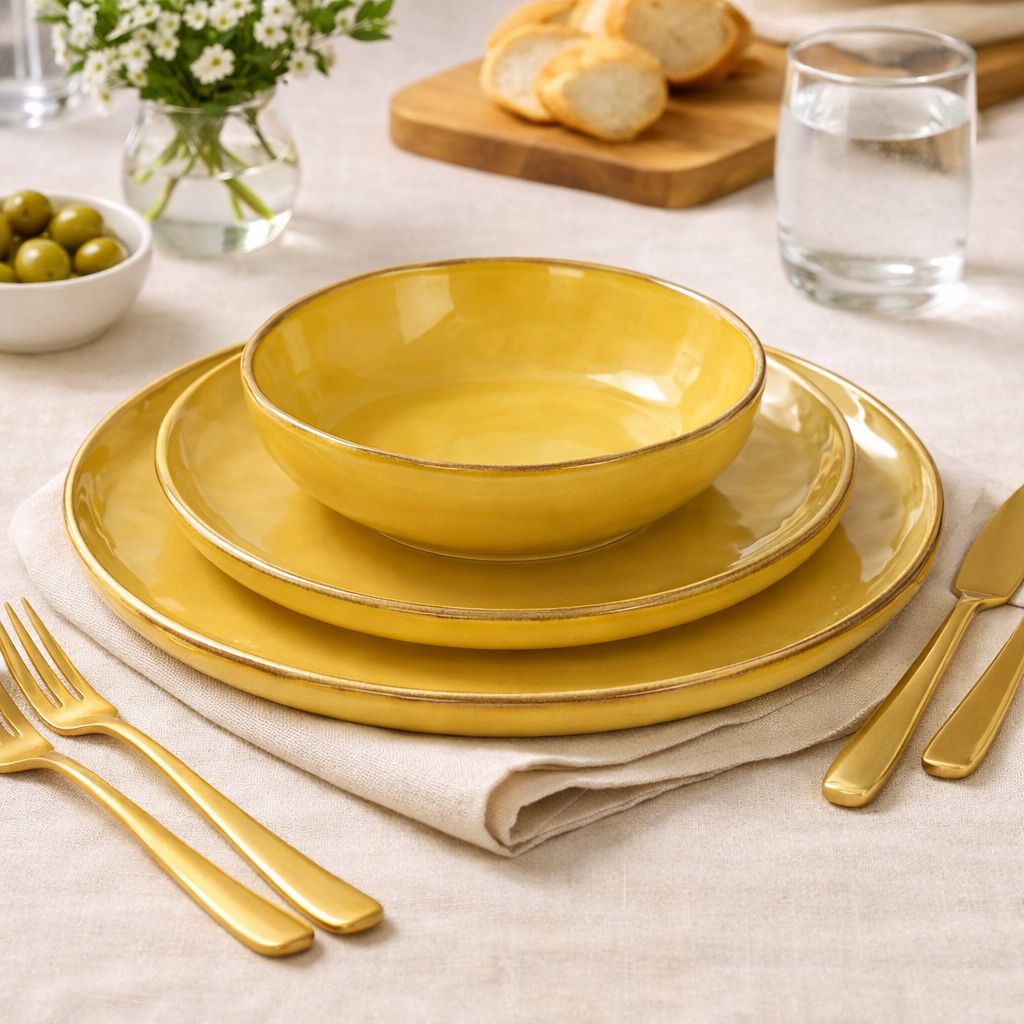 Set 3 Piatti Linea Concerto – Ocra