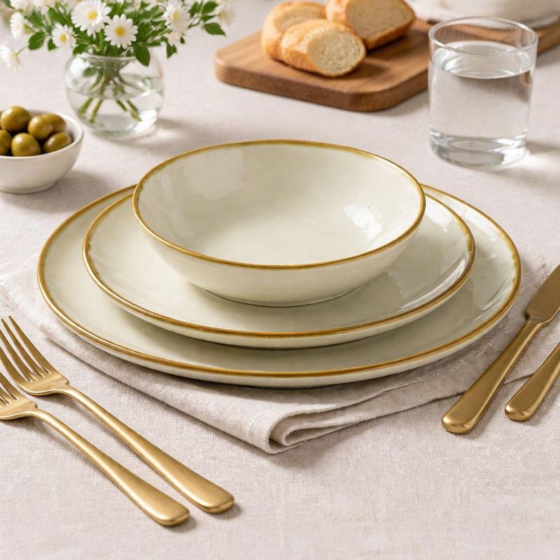 Set 3 Piatti Linea Concerto – Avorio