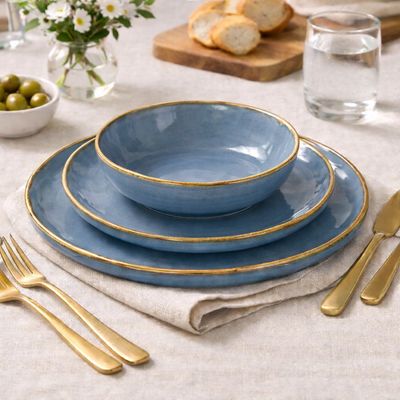 Set 3 Piatti Linea Concerto – Blu Avio Set 3 Piatti Linea Concerto – Blu Avio