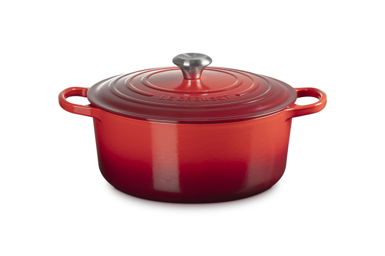 Cocotte rotonda Evolution in ghisa vetrificata cm. 28 rosso ciliegia Cocotte rotonda Evolution in ghisa vetrificata cm. 28 rosso ciliegia