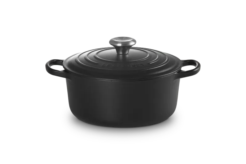 Cocotte rotonda Evolution in ghisa vetrificata cm. 26 nero matt Cocotte rotonda Evolution in ghisa vetrificata cm. 26 nero matt