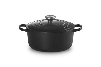 Cocotte rotonda Evolution in ghisa vetrificata cm. 26 nero matt Cocotte rotonda Evolution in ghisa vetrificata cm. 26 nero matt