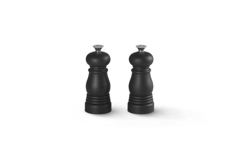 Set 2 mini macina sale e pepe cm. 12 nero matt