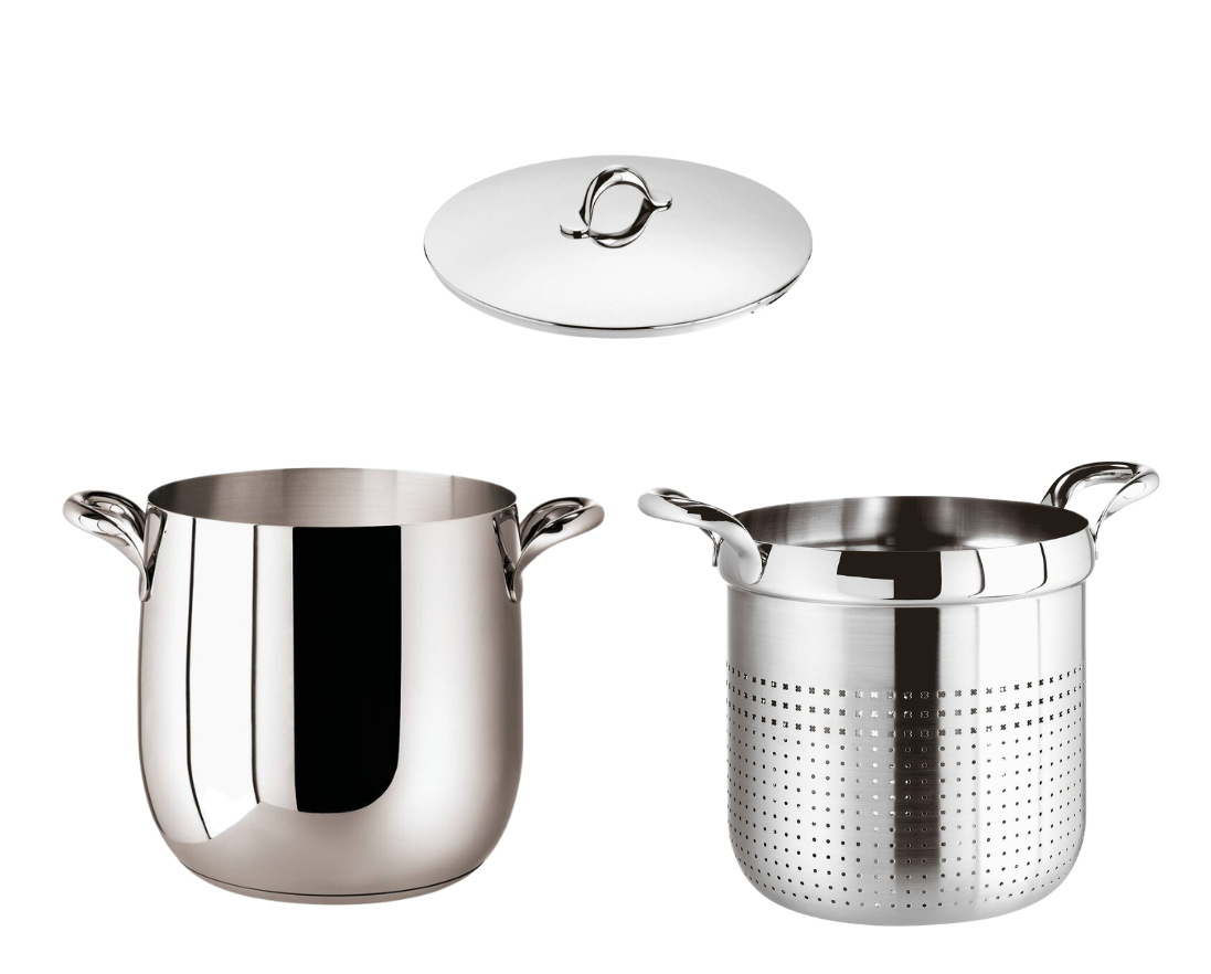 Set Pentola Alta con Colapasta e Coperchio 24 cm – Sambonet Kikka