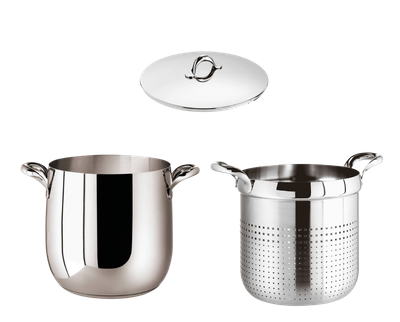 Set Pentola Alta con Colapasta e Coperchio 24 cm – Sambonet Kikka