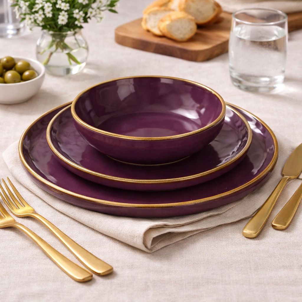 Set 3 Piatti Linea Concerto – Malva Set 3 Piatti Linea Concerto – Malva