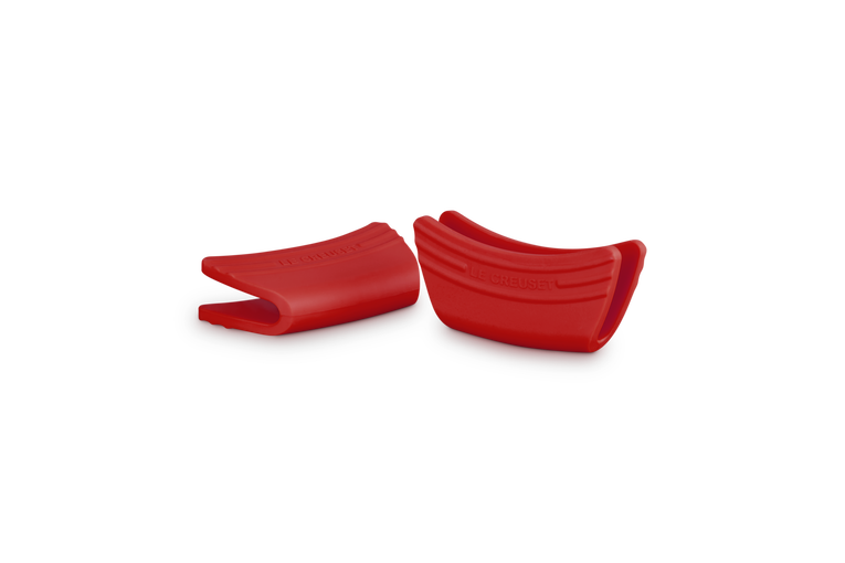 Coppia presine in silicone rosso ciliegia