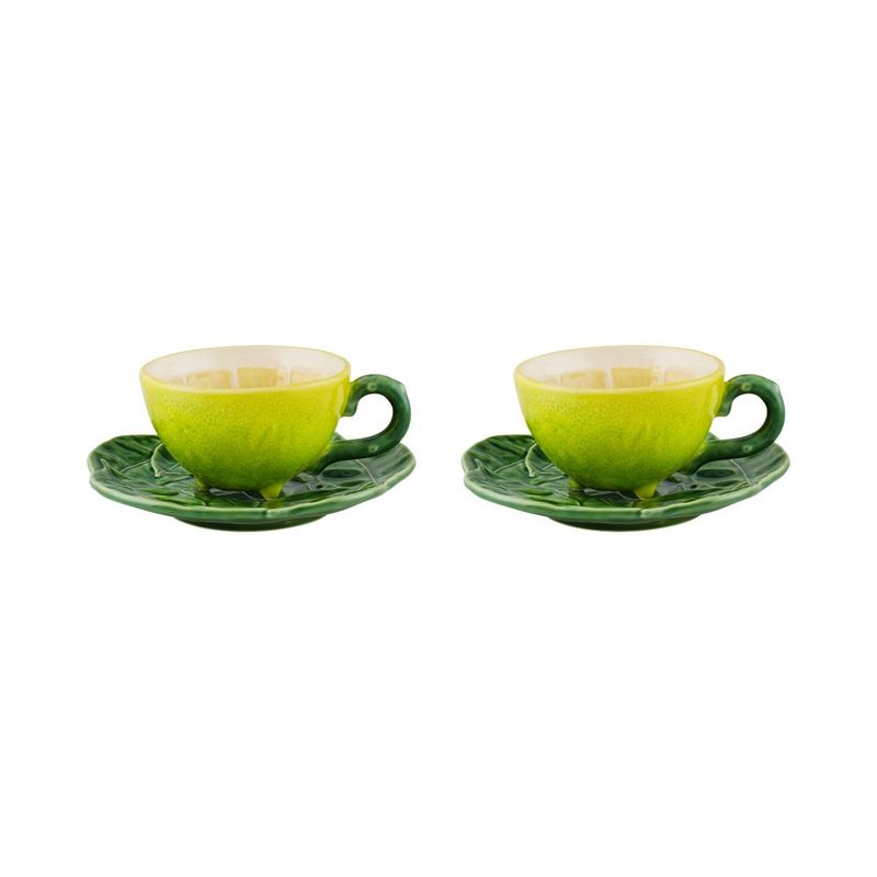 Set 2 Tazze da Tè con Piattino Limone ( Limao )