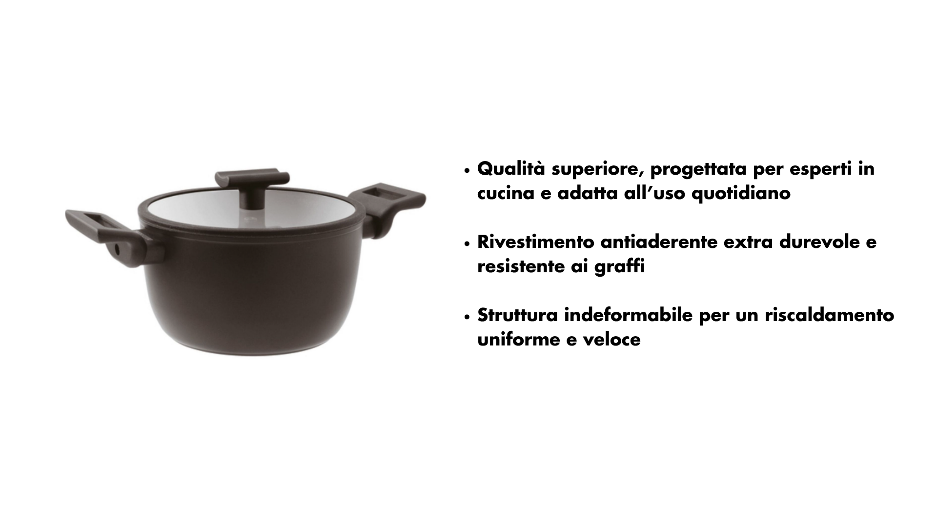 Set 3 Casseruole Alte Antiaderenti con Coperchio, Titan Pro Ø 20, 24, 28 cm – Double Induction