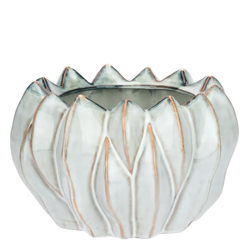Cachepot L Azzurro Brassica Ø26x16 cm.