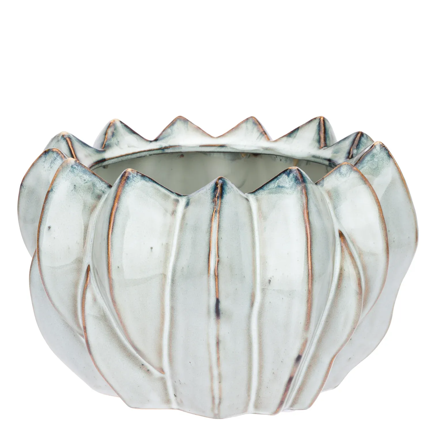 Cachepot L Azzurro Brassica Ø26x16 cm.