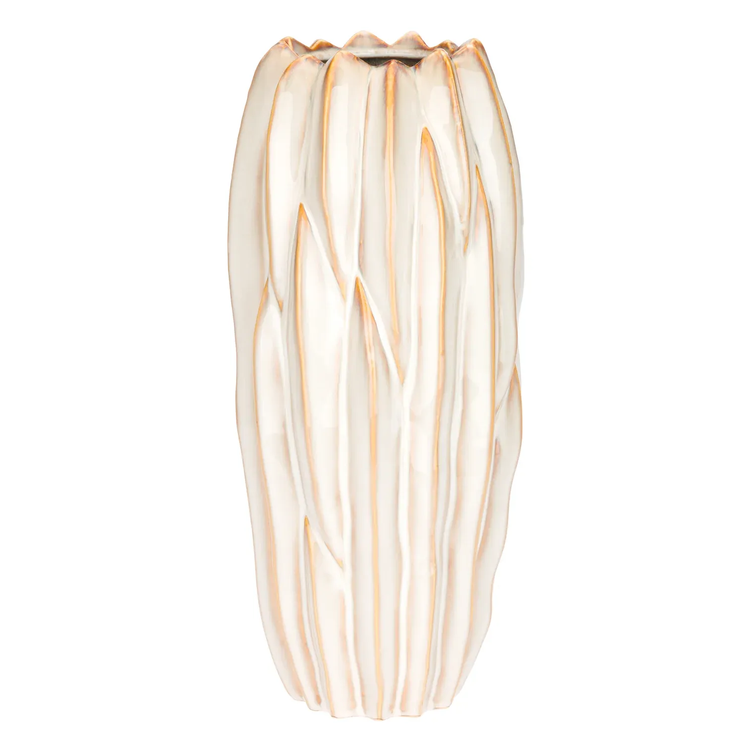 Vaso L Crema Brassica Ø18x56 cm.