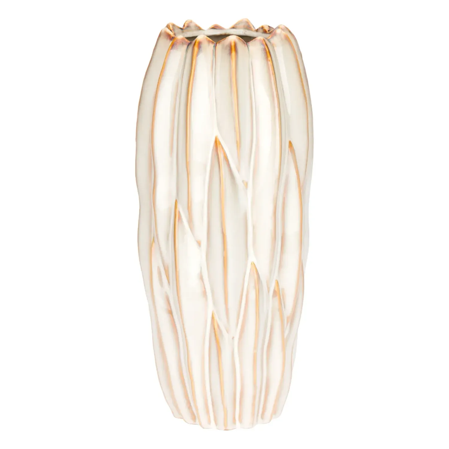 Vaso L Crema Brassica Ø18x56 cm.