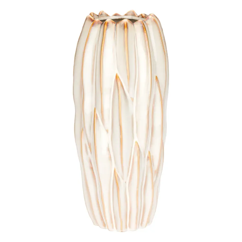 Vaso L Crema Brassica Ø18x56 cm.