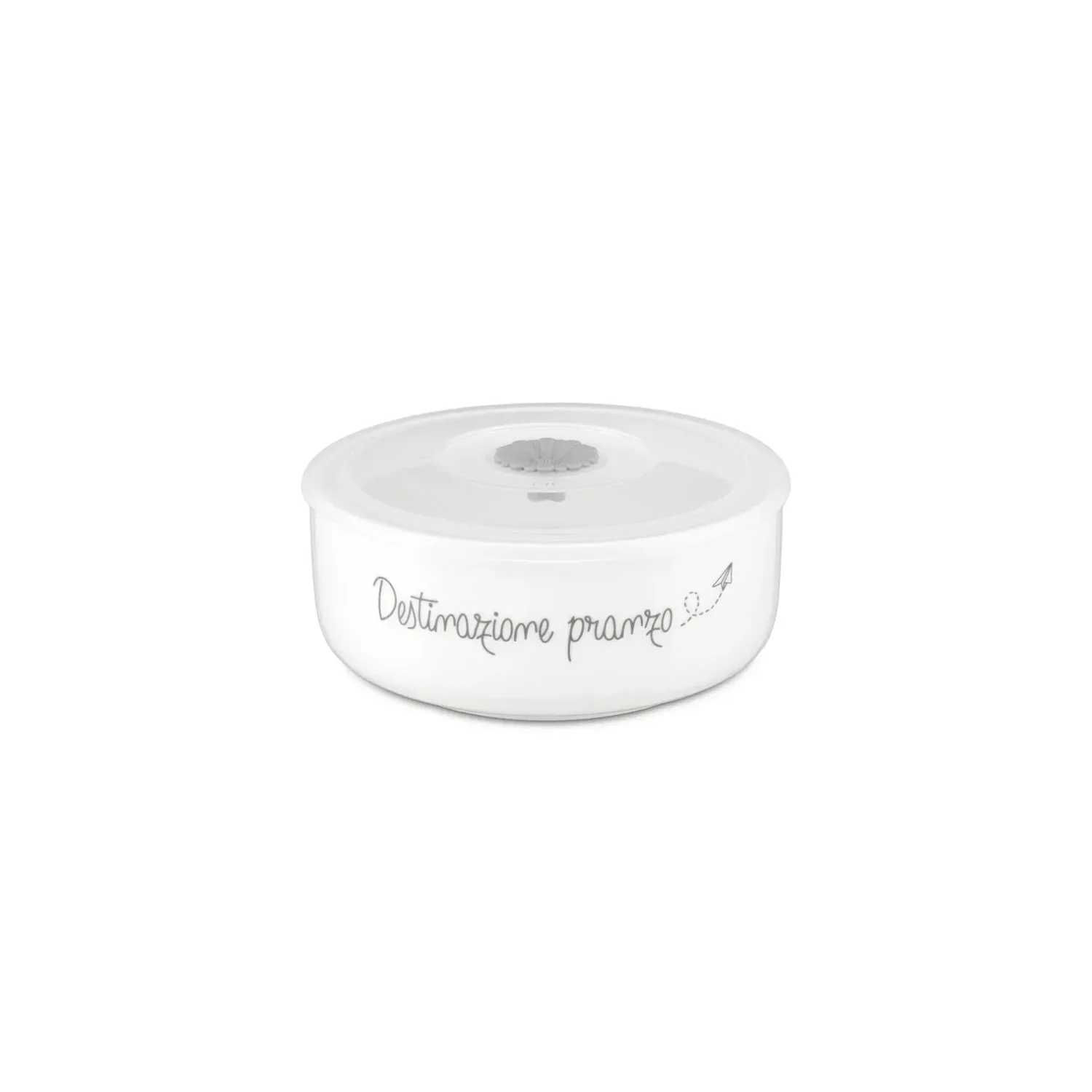 Ciotola porta pranzo con tappo silicone "GLI ONESTI" Ø15,5 cm.