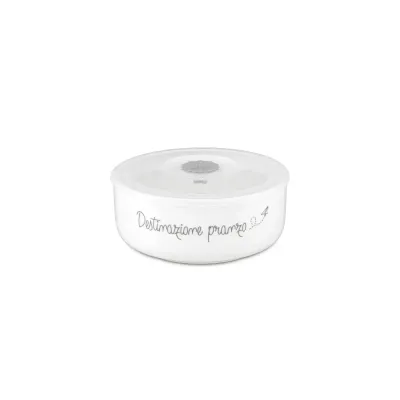 Ciotola porta pranzo con tappo silicone "GLI ONESTI" Ø15,5 cm.